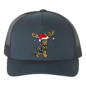 Rottweiler Xmas Santa's Reindeer Rottweiler Christmas Meaningful Gift Yupoong Adult 5-Panel Trucker Hat