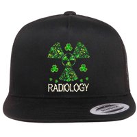 Radiology Xray Tech Shamrock St Patrick Day Radiologist Flat Bill Trucker Hat