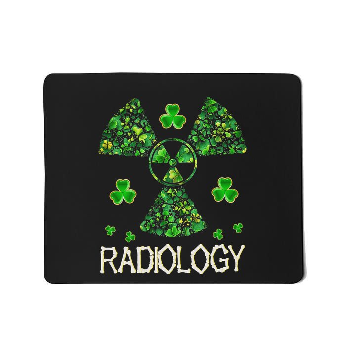 Radiology Xray Tech Shamrock St Patrick Day Radiologist Mousepad