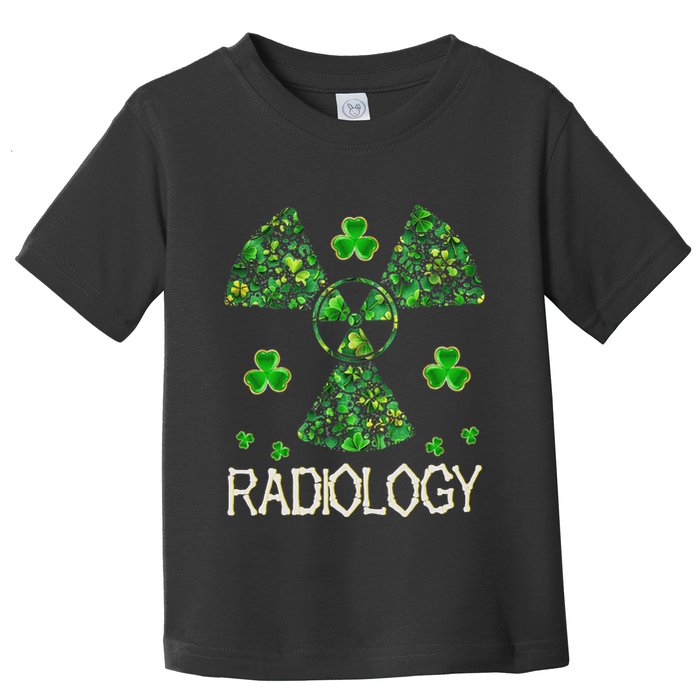 Radiology Xray Tech Shamrock St Patrick Day Radiologist Toddler T-Shirt
