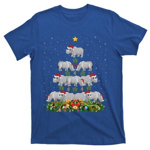 Rhinoceros Xmas Tree Gift Santa Hat Rhino Christmas Cool Gift T-Shirt