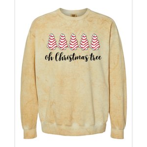 Retro Xmas Tree Cakes Colorblast Crewneck Sweatshirt