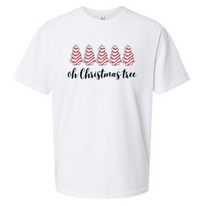 Retro Xmas Tree Cakes Sueded Cloud Jersey T-Shirt