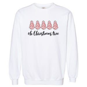 Retro Xmas Tree Cakes Garment-Dyed Sweatshirt