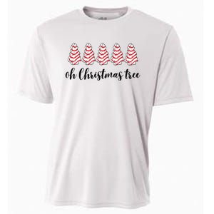 Retro Xmas Tree Cakes Cooling Performance Crew T-Shirt