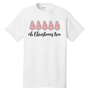 Retro Xmas Tree Cakes Tall T-Shirt