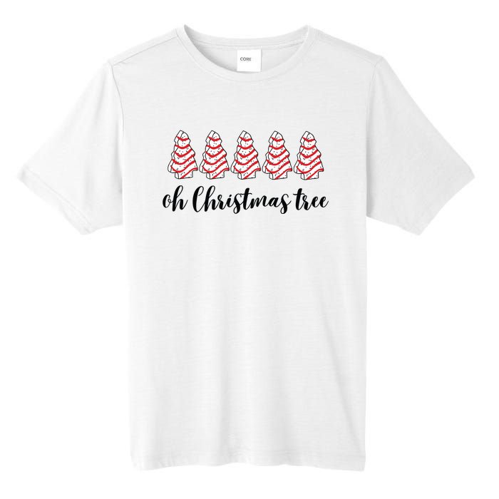 Retro Xmas Tree Cakes Tall Fusion ChromaSoft Performance T-Shirt