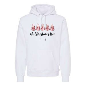 Retro Xmas Tree Cakes Premium Hoodie