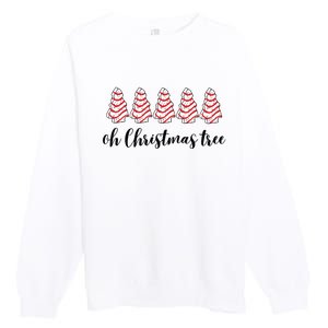 Retro Xmas Tree Cakes Premium Crewneck Sweatshirt