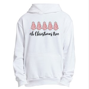 Retro Xmas Tree Cakes Urban Pullover Hoodie