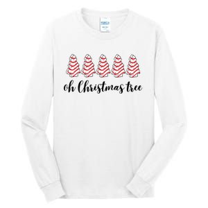 Retro Xmas Tree Cakes Tall Long Sleeve T-Shirt