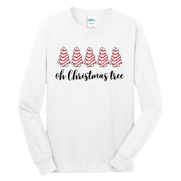 Retro Xmas Tree Cakes Tall Long Sleeve T-Shirt