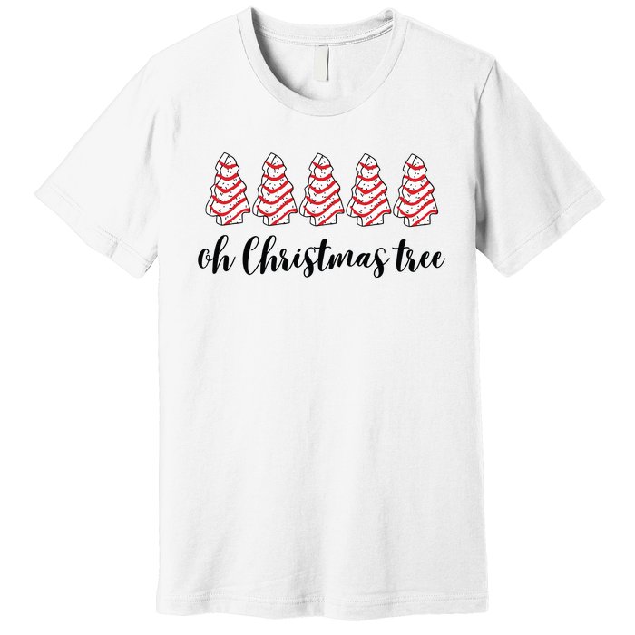 Retro Xmas Tree Cakes Premium T-Shirt