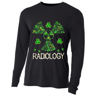 Radiology Xray Tech Shamrock St Patrick Day Radiologist Cooling Performance Long Sleeve Crew