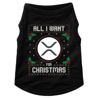 Ripple Xrp Ugly Christmas Sweater All I Want For Xmas Meaningful Gift Doggie Tank