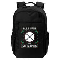 Ripple Xrp Ugly Christmas Sweater All I Want For Xmas Meaningful Gift Backpack