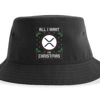 Ripple Xrp Ugly Christmas Sweater All I Want For Xmas Meaningful Gift Sustainable Bucket Hat