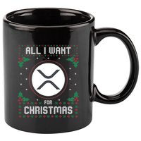 Ripple Xrp Ugly Christmas Sweater All I Want For Xmas Meaningful Gift 11oz C Handle Ceramic Mug