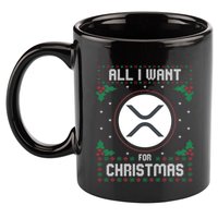 Ripple Xrp Ugly Christmas Sweater All I Want For Xmas Meaningful Gift 11oz C Handle Ceramic Mug