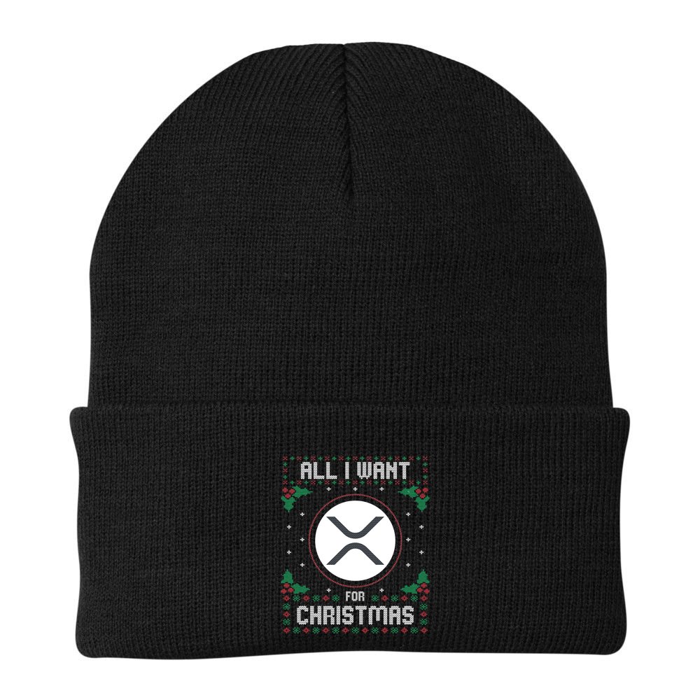 Ripple Xrp Ugly Christmas Sweater All I Want For Xmas Meaningful Gift Beanie