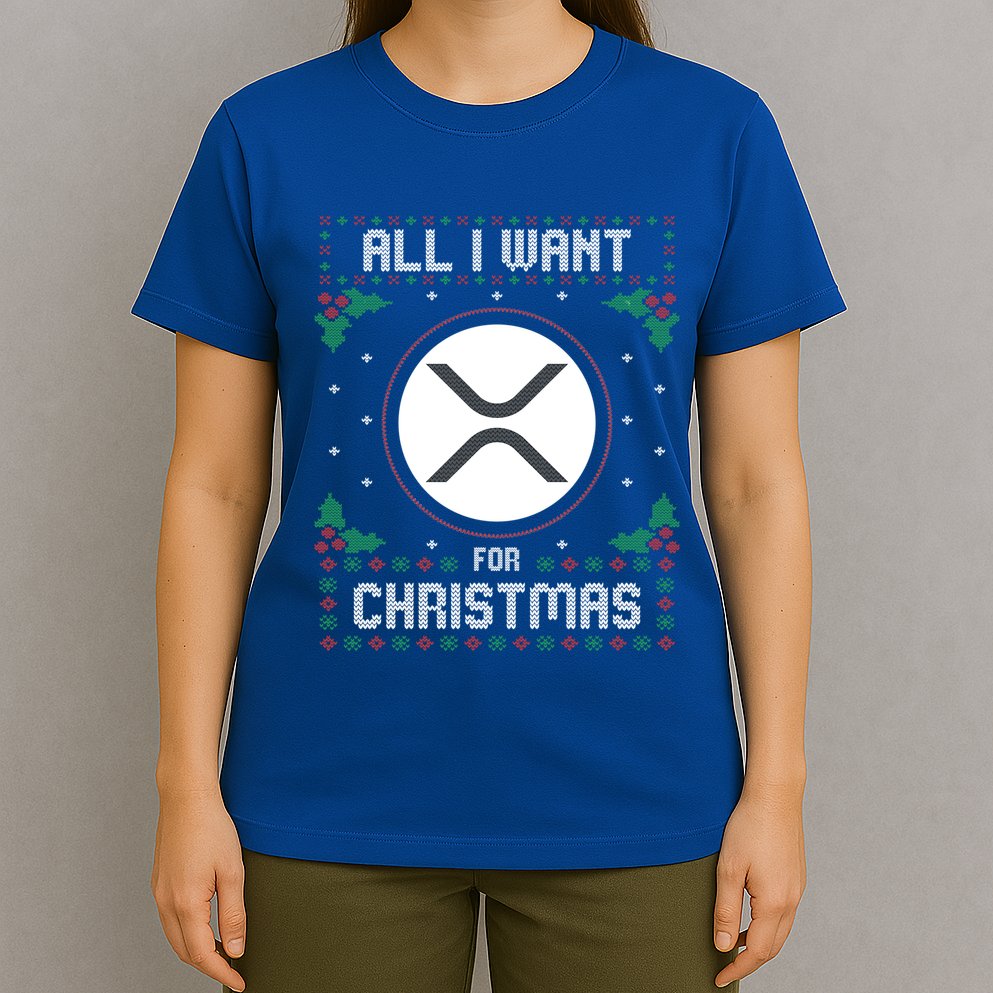 Ripple Xrp Ugly Christmas Sweater All I Want For Xmas Meaningful Gift T-Shirt