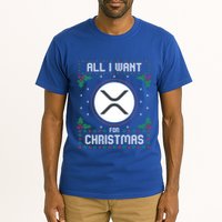 Ripple Xrp Ugly Christmas Sweater All I Want For Xmas Meaningful Gift Tall T-Shirt