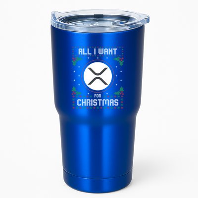 Ripple Xrp Ugly Christmas Sweater All I Want For Xmas Meaningful Gift Tumbler
