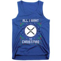 Ripple Xrp Ugly Christmas Sweater All I Want For Xmas Meaningful Gift Tank Top
