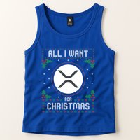 Ripple Xrp Ugly Christmas Sweater All I Want For Xmas Meaningful Gift Tank Top