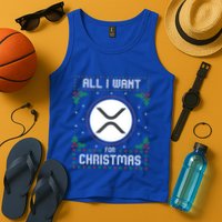Ripple Xrp Ugly Christmas Sweater All I Want For Xmas Meaningful Gift Tank Top