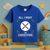 Ripple Xrp Ugly Christmas Sweater All I Want For Xmas Meaningful Gift Toddler T-Shirt