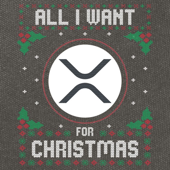 Ripple Xrp Ugly Christmas Sweater All I Want For Xmas Meaningful Gift Cotton Canvas Backpack