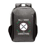 Ripple Xrp Ugly Christmas Sweater All I Want For Xmas Meaningful Gift Vector Backpack