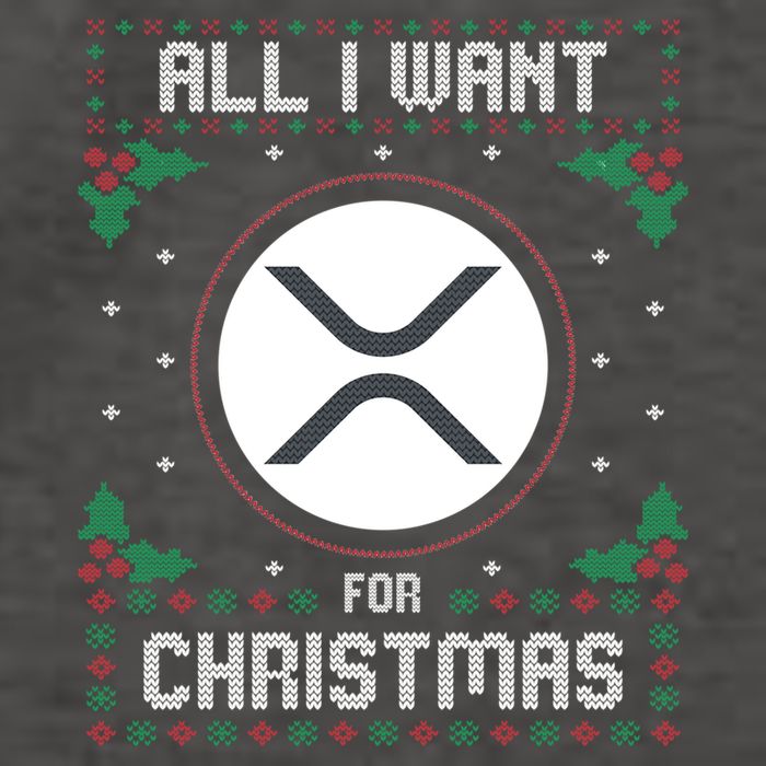Ripple Xrp Ugly Christmas Sweater All I Want For Xmas Meaningful Gift Vector Backpack
