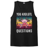 Retro You Axolotl Questions Funny Axolotls Amphibian Lover  PosiCharge Competitor Tank