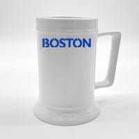 Retro Yellow Boston Vintage Throwback Running Beer Stein