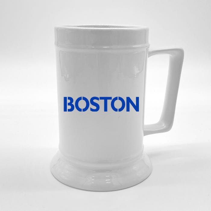 Retro Yellow Boston Vintage Throwback Running Beer Stein