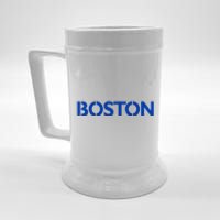 Retro Yellow Boston Vintage Throwback Running Beer Stein