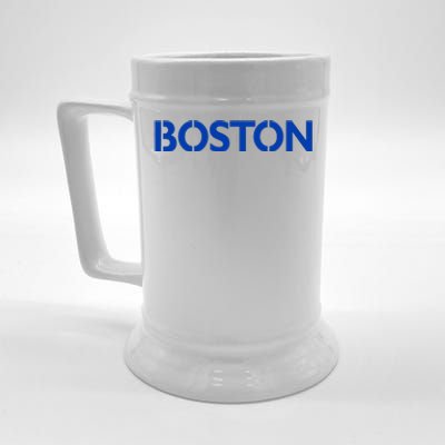 Retro Yellow Boston Vintage Throwback Running Beer Stein