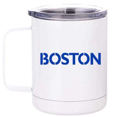 Retro Yellow Boston Vintage Throwback Running 12 oz Stainless Steel Tumbler Cup