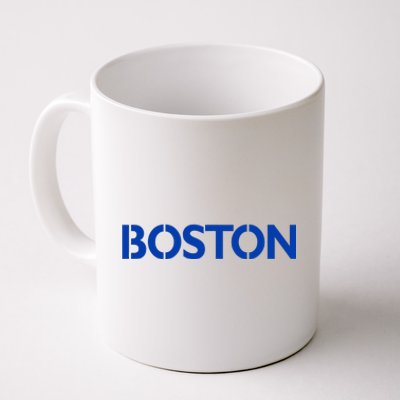 Retro Yellow Boston Vintage Throwback Running Coffee Mug