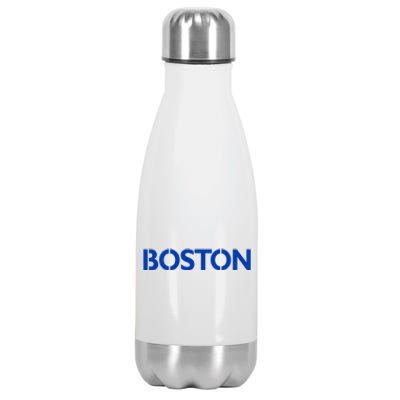 Retro Yellow Boston Vintage Throwback Running Stainless Steel Insulated Water Bottle