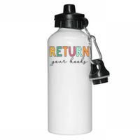 Return Your Books Aluminum Water Bottle