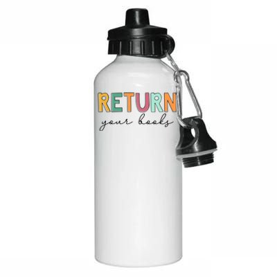 Return Your Books Aluminum Water Bottle