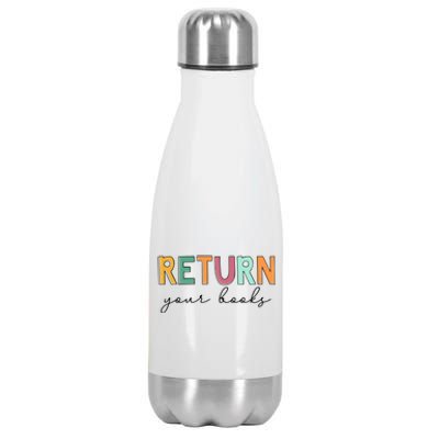 Return Your Books Stainless Steel Insulated Water Bottle