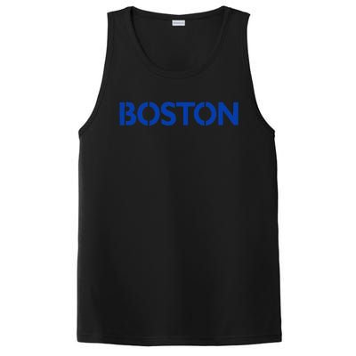 Retro Yellow Boston Vintage Throwback Running PosiCharge Competitor Tank