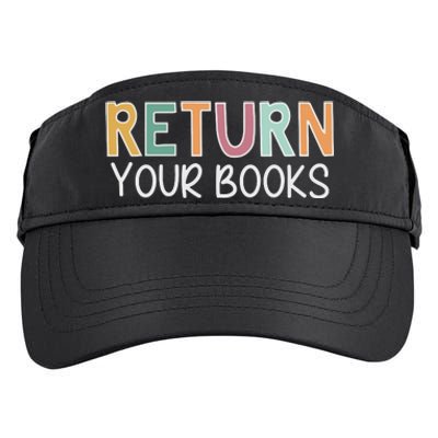 Return Your Books Library Librarian Adult Drive Performance Visor