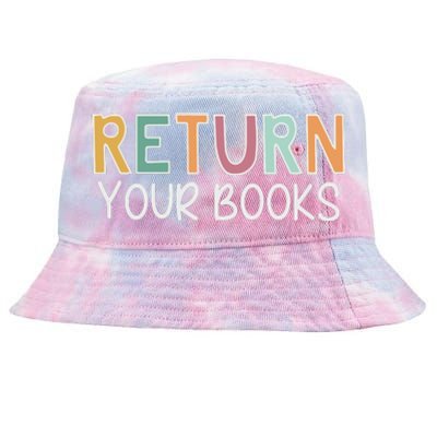 Return Your Books Library Librarian Tie-Dyed Bucket Hat