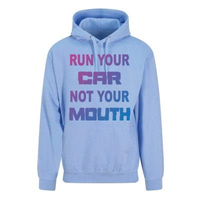 Run Your Car Not Your Mouth Gift Street Outlaws Racing Unisex Surf Hoodie