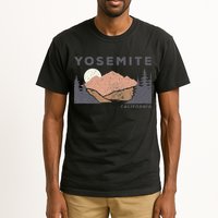 Retro Yosemite California Established 1890 National Park Tall T-Shirt